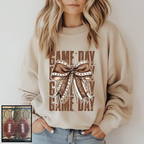 Ribbon Football Sweatshirt