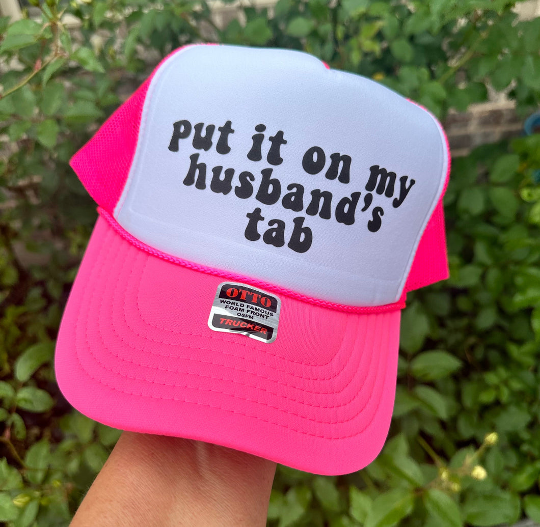 Put it on my Husbands Tab