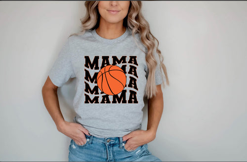 Basketball Mama Wave Tee