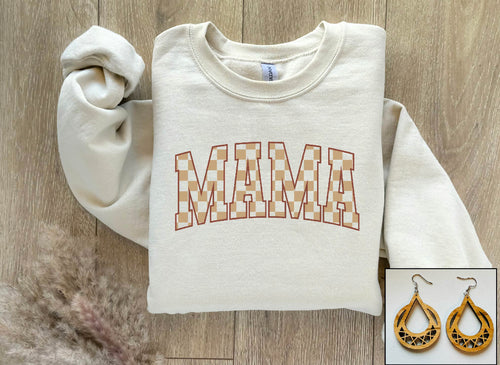 Checkered Mama Sweatshirt