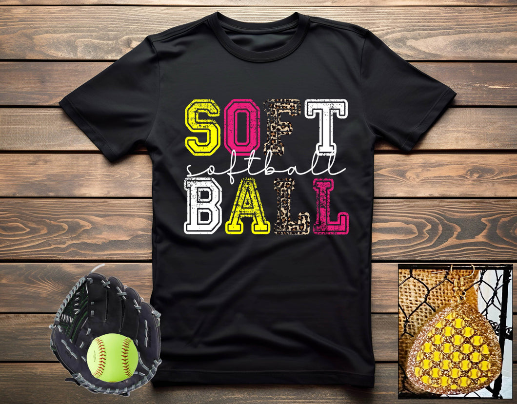 Distressed Softball Tee